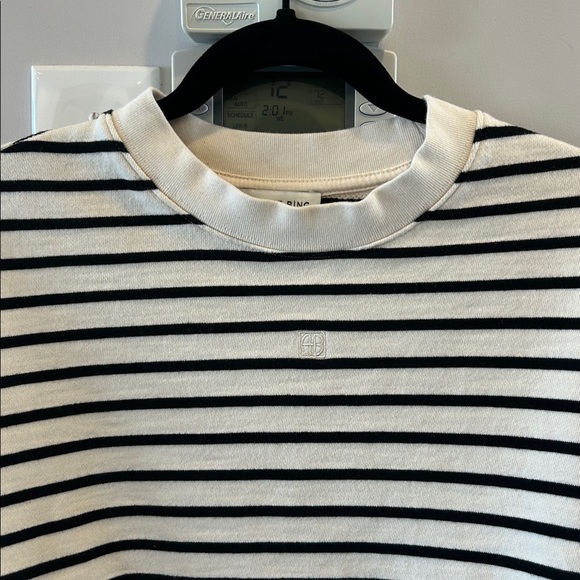 ANINE BING Dean Sweatshirt In Stripe Print - Picture 11 of 15
